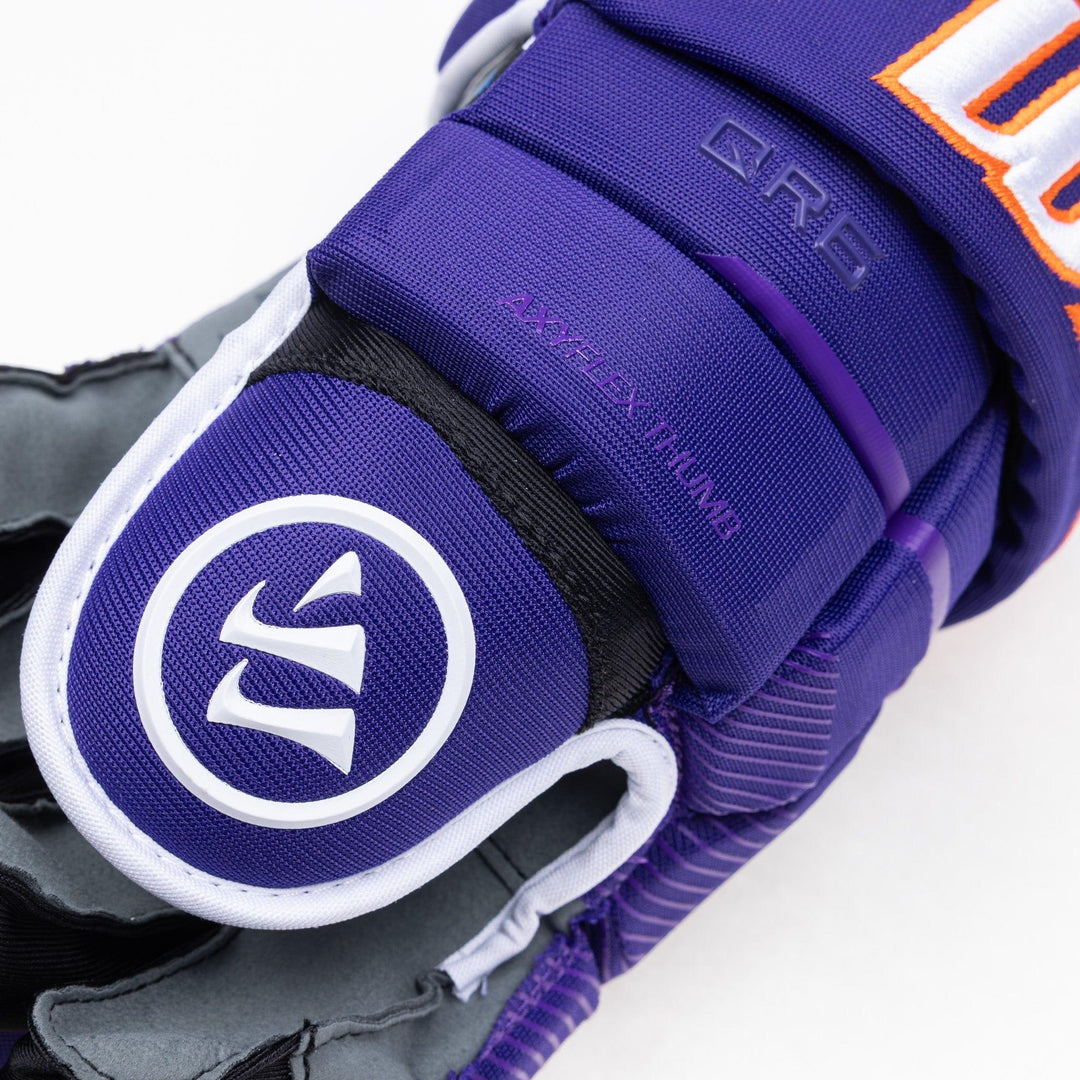 Warrior QR6 Pro Stock Senior Hockey Glove - Orlando Solar Bears