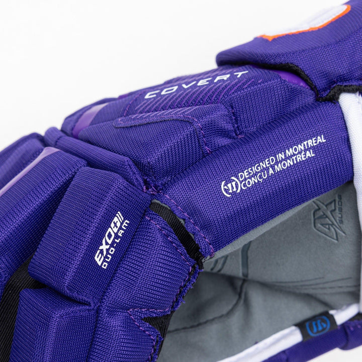 Warrior QR6 Pro Stock Senior Hockey Glove - Orlando Solar Bears