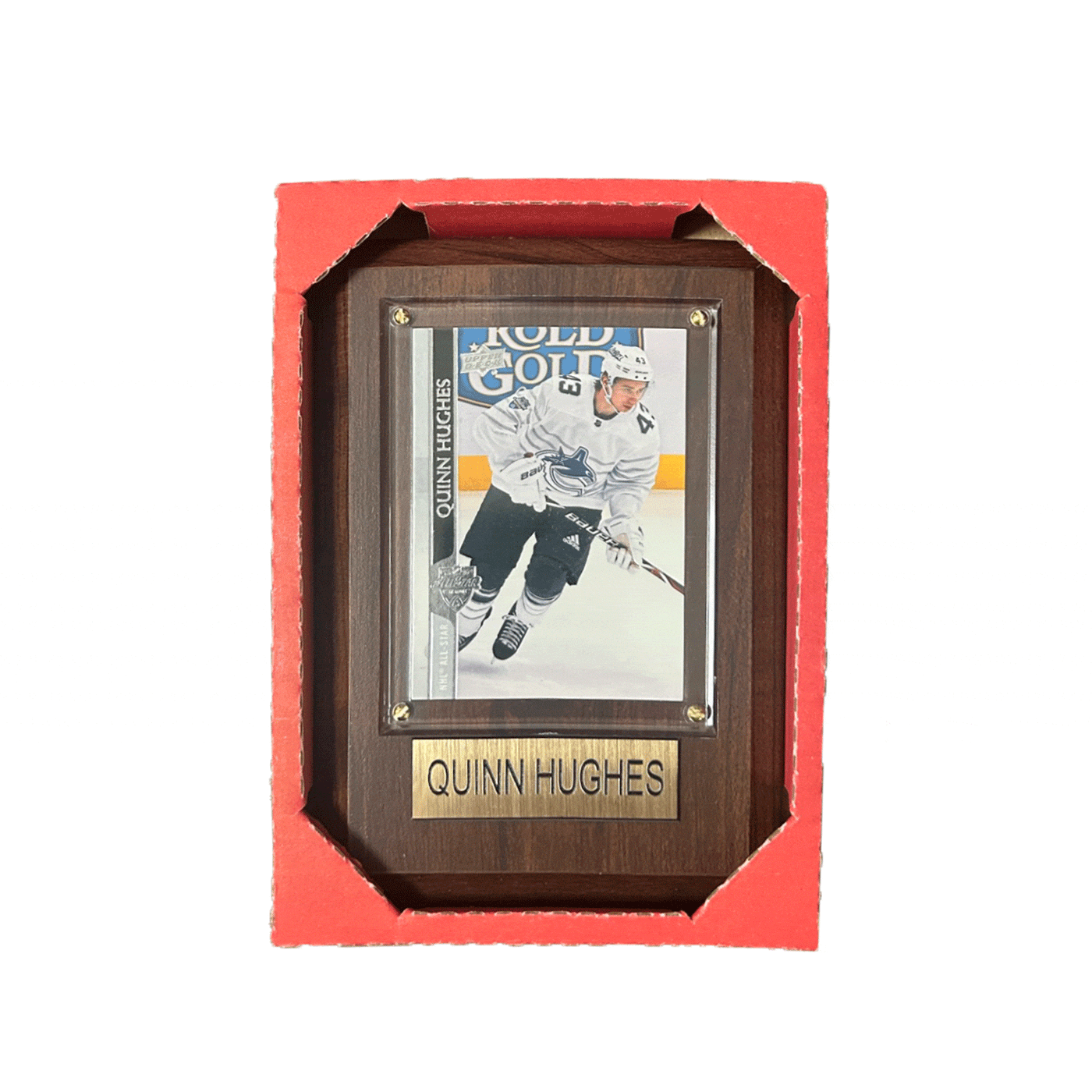NHL Plaque w/ Card - Quinn Hughes - TheHockeyShop.com