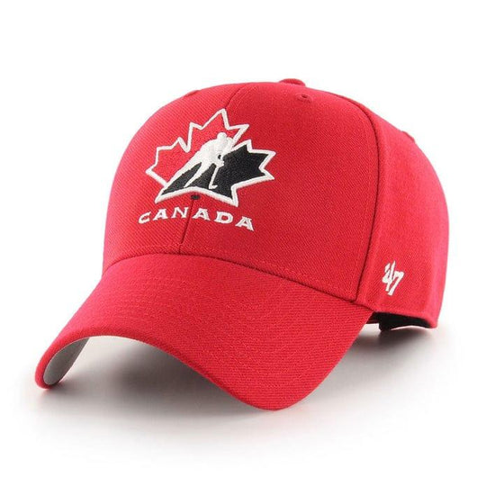 47 Brand Basic MVP Adjustable Hat - Hockey Canada OSFM / Red - The Hockey Shop