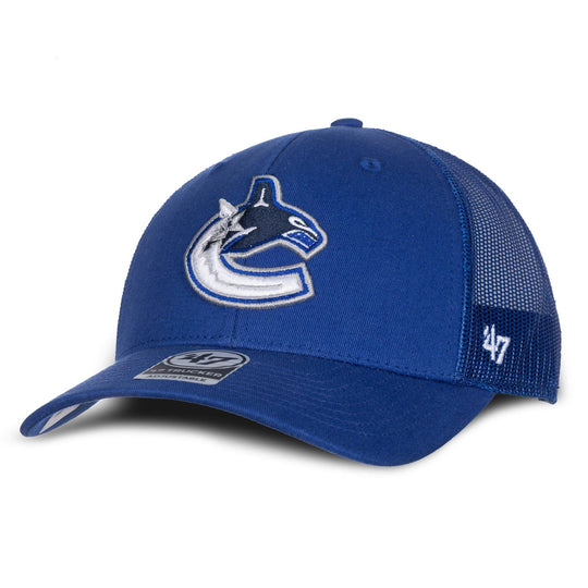 47 Brand NHL Adjustable Trucker Cap - Vancouver Canucks OSFM / Blue - The Hockey Shop