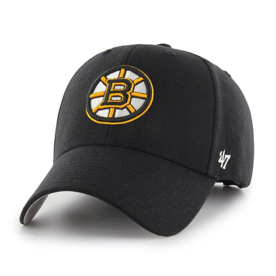 47 Brand NHL Alternate Basic MVP Adjustable Hat - Boston Bruins OSFM / Black - The Hockey Shop
