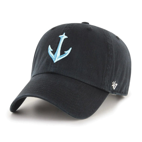 47 Brand NHL Alternate Clean Up Adjustable Hat - Seattle Kraken OSFM / Black - The Hockey Shop