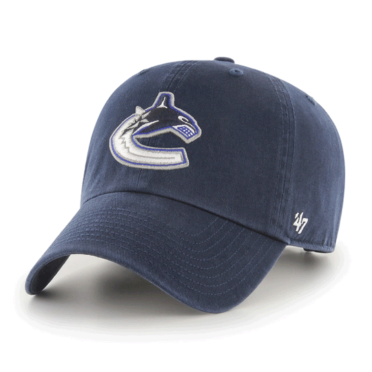 47 Brand NHL Clean Up Alt. Color Adjustable Hat - Vancouver Canucks Orca OSFM - The Hockey Shop