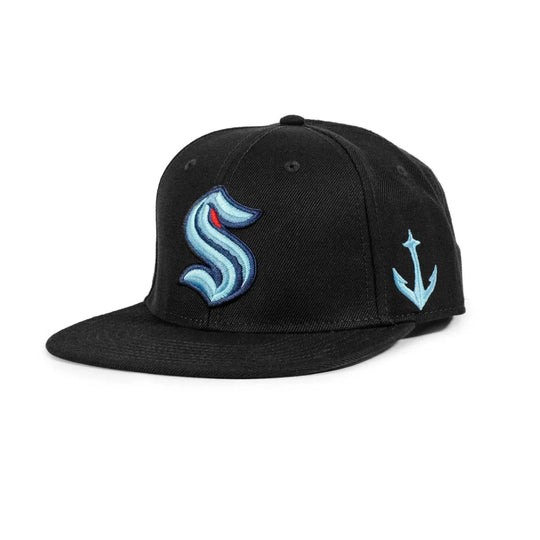 American Needle NHL Vintage Wool Replica Snapback Hat - Seattle Kraken Alternate Logo OSFM / Snapback - The Hockey Shop