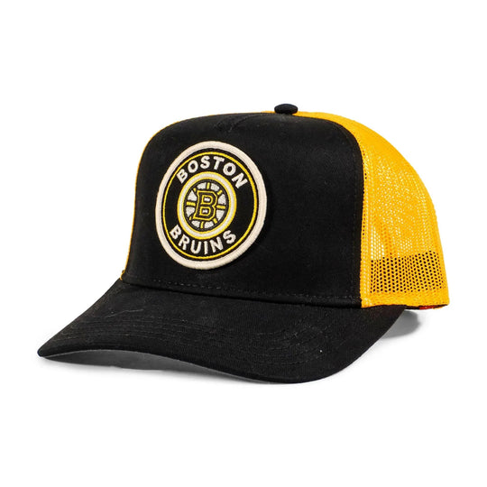 Boston Bruins - American Needle NHL Valin Snapback Hat OSFM / Black / Yellow - The Hockey Shop