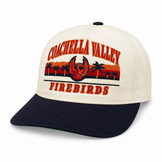 Celly Hockey Coachella Valley Firebirds AHL Snapback Hat - Cream OSFM - The Hockey Shop