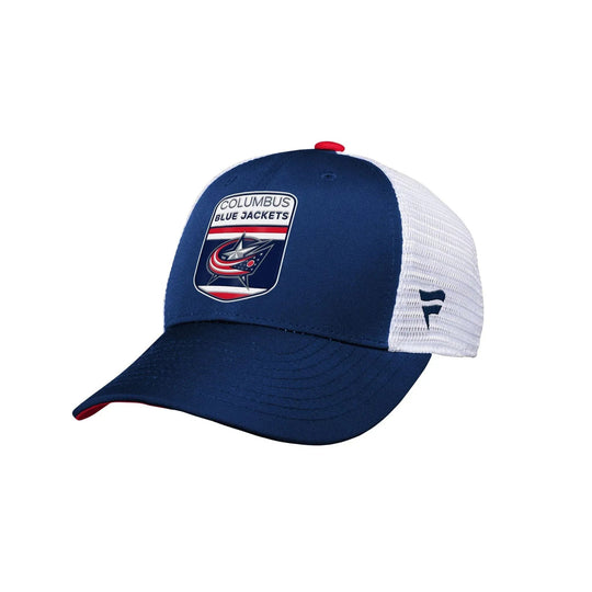 Columbus Blue Jackets - Outer Stuff NHL Draft Structured Trucker Youth Hat OSFM / Trucker - The Hockey Shop