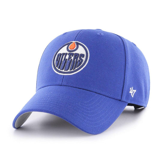Edmonton Oilers 47 Brand NHL MVP Adjustable Hat Royal / OSFA - The Hockey Shop