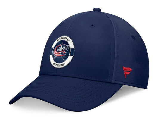 Fanatics AP Practice Structured Hat - Columbus Blue Jackets M/L / Navy - The Hockey Shop