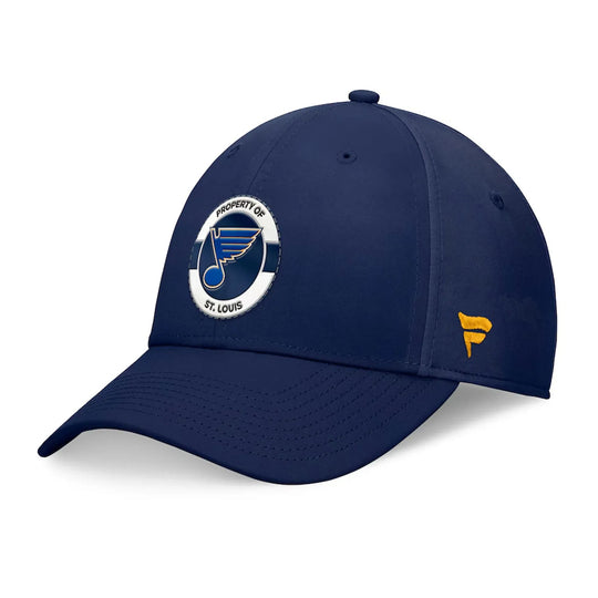 Fanatics AP Practice Structured Hat - St. Louis Blues M/L / Navy - The Hockey Shop