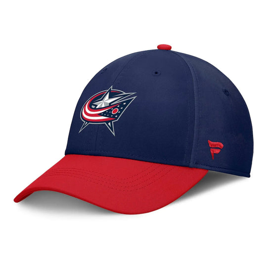 Fanatics AP Rink 6 Stretch Hat - Columbus Blue Jackets M/L / Navy - The Hockey Shop