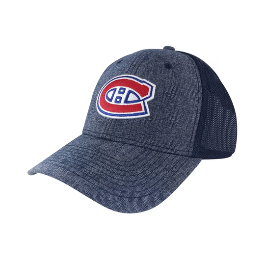 Montreal Canadiens - American Needle NHL Heather Poly TC Hat S/M / Dark Grey / Navy - The Hockey Shop