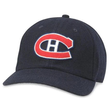 Montreal Canadiens - American Needle NHL Vintage Archived Legend Adjustable Hat OSFM / Navy - The Hockey Shop