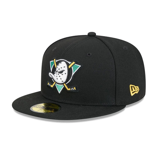 NewEra NHL 59Fifty Team Color Fitted Hat - Anaheim Ducks 7 1/2 - The Hockey Shop