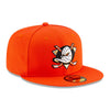 NewEra NHL 59Fifty Team Color Fitted Hat - Anaheim Ducks Orange - The Hockey Shop