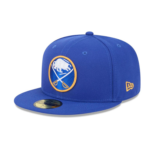 NewEra NHL 59Fifty Team Color Fitted Hat - Buffalo Sabres 7 1/2 - The Hockey Shop