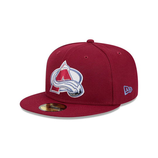 NewEra NHL 59Fifty Team Color Fitted Hat - Colorardo Avalanche 7 - The Hockey Shop