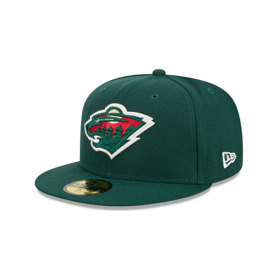 NewEra NHL 59Fifty Team Color Fitted Hat - Minnesota Wild 7 1/2 - The Hockey Shop