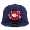 NewEra NHL 59Fifty Team Color Fitted Hat - Montreal Canadiens Navy - The Hockey Shop