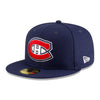 NewEra NHL 59Fifty Team Color Fitted Hat - Montreal Canadiens Navy 6 7/8 - The Hockey Shop