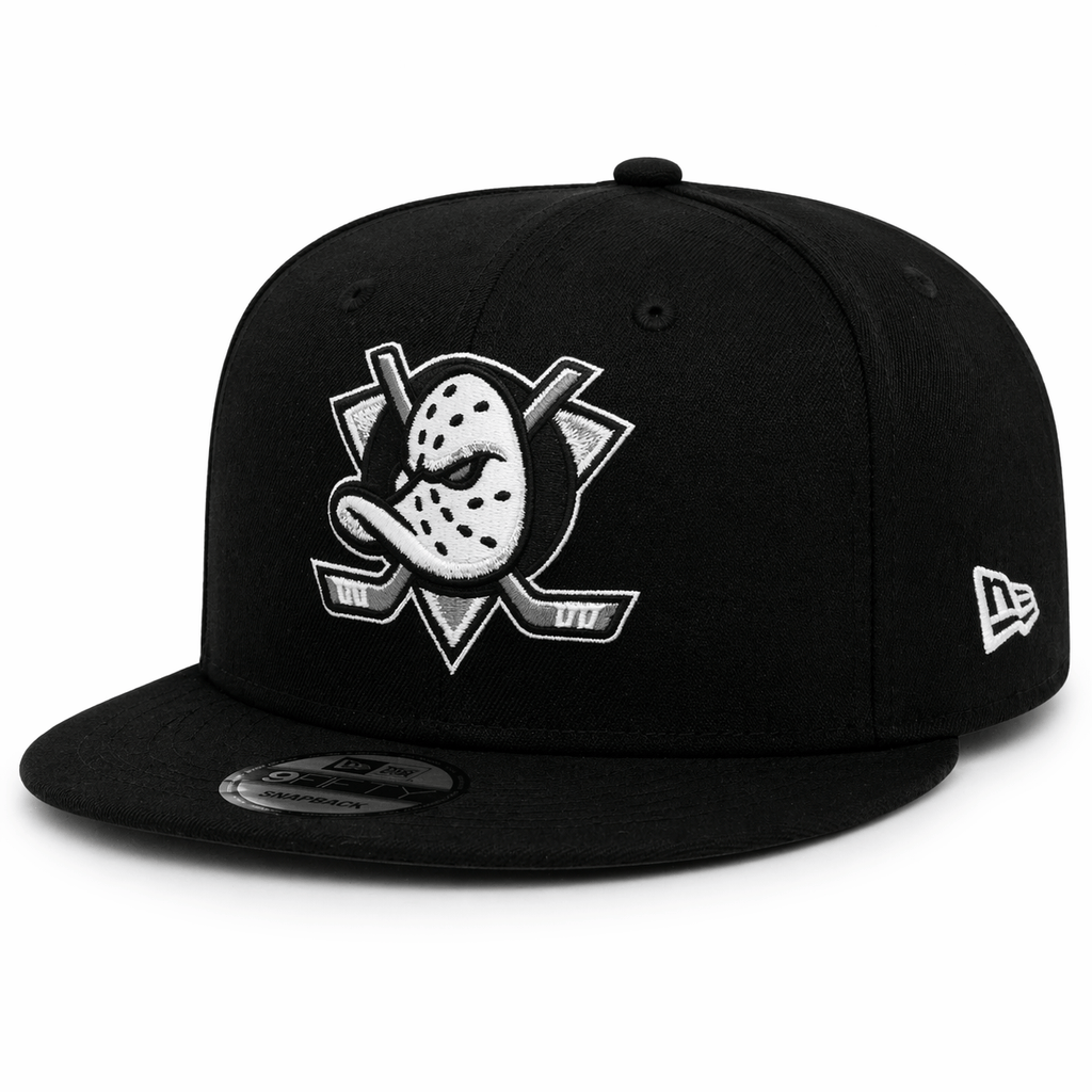 [新品]NEW ERA RHC ニューエラ DUCK BACKET HAT 黒 NewEra NHL 9Fifty Black / White Snapback Hat - Anaheim Ducks
