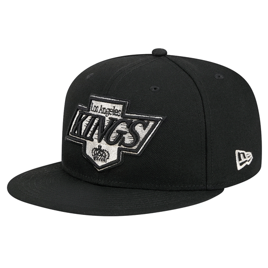 NewEra NHL 9Fifty Black / White Snapback Hat - Los Angeles Kings OSFM - The Hockey Shop