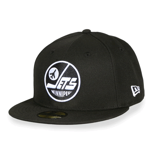 NewEra NHL 9Fifty Black / White Snapback Hat - Winnipeg Jets OSFM - The Hockey Shop