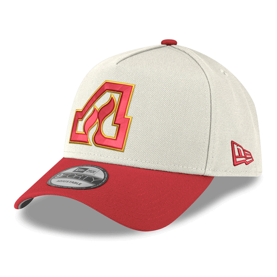 NewEra NHL 9Forty A-Frame 2-Tone Conference Patch Snapback Hat - Atlanta Flames OSFM - The Hockey Shop