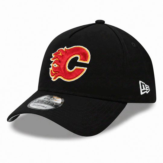 NewEra NHL 9Forty A-Frame Core Snapback Hat - Calgary Flames OSFM - The Hockey Shop