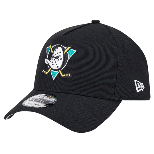 NewEra NHL 9Forty AF Black Snapback Hat - Anaheim Ducks OSFM - The Hockey Shop