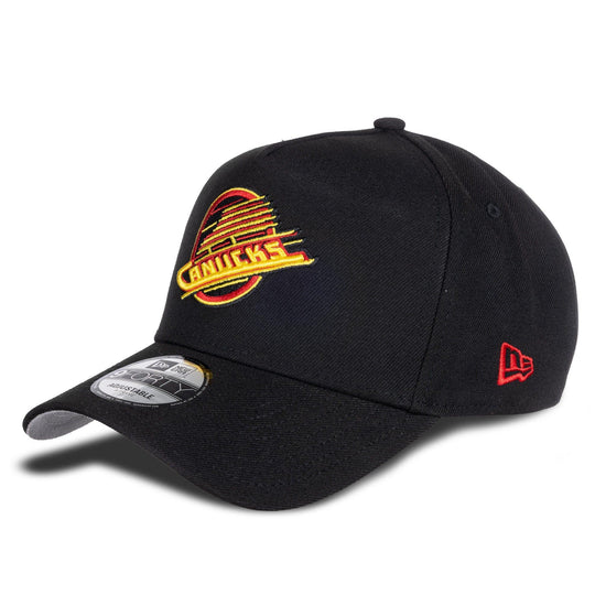 NewEra NHL 9Forty Team Color Snapback Hat - Vancouver Canucks Skate OSFM / Black - The Hockey Shop