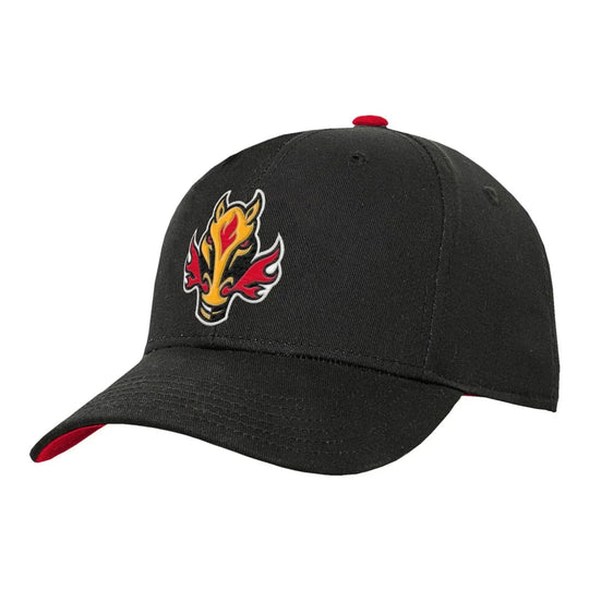 Outer Stuff NHL Precurve Toddler Snapback Hat - Calgary Flames Third OSFM / Black - The Hockey Shop