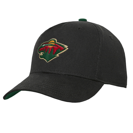 Outer Stuff NHL Precurve Toddler Snapback Hat - Minnesota Wild OSFM / Black - The Hockey Shop