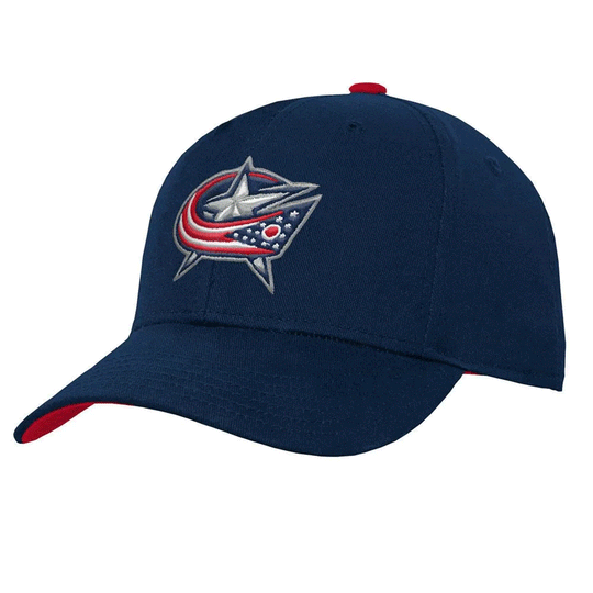 Outer Stuff NHL Precurve Youth Snapback Hat - Columbus Blue Jackets OSFM / Navy - The Hockey Shop