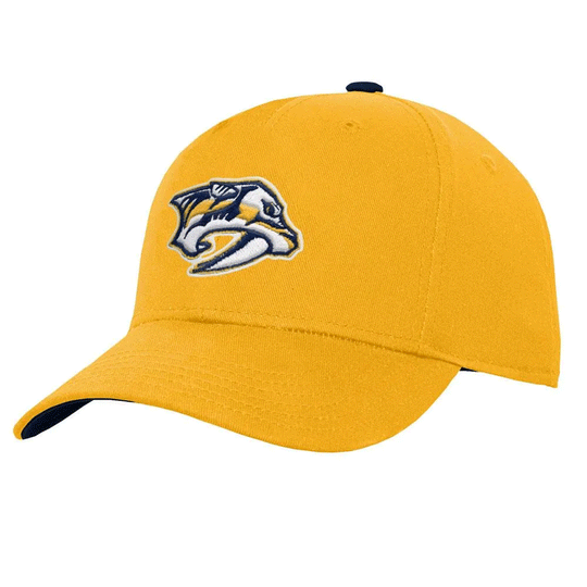 Outer Stuff NHL Precurve Youth Snapback Hat - Nashville Predators OSFM / Yellow - The Hockey Shop