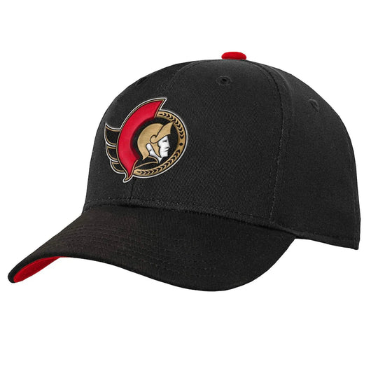 Outer Stuff NHL Precurve Youth Snapback Hat - Ottawa Senators OSFM / Black - The Hockey Shop
