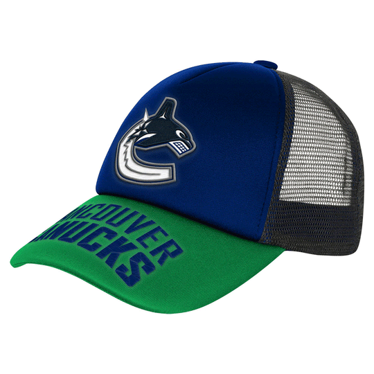 Outer Stuff NHL True Retro Trucker Youth Hat - Vancouver Canucks OSFM - The Hockey Shop