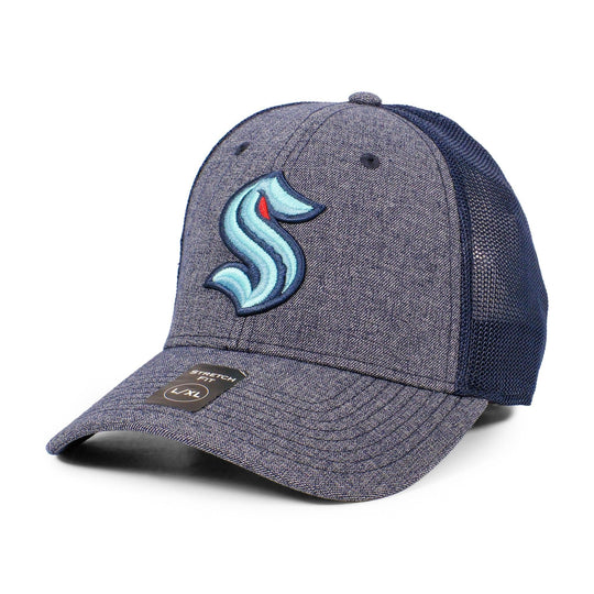 Seattle Kraken - American Needle NHL Heather Poly TC Hat S/M / Grey / Soda - The Hockey Shop