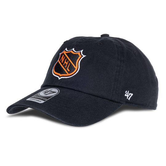 Vintage Shield - 47 Brand NHL Clean Up Vintage Adjustable Hat OSFM / Black - The Hockey Shop