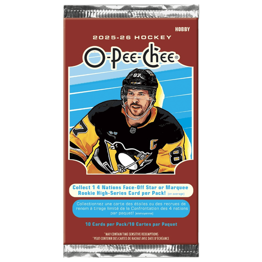 O-Pee-Chee 2026 Series 1 Hockey Trading Cards Single Packs 8 Cards - The Hockey Shop