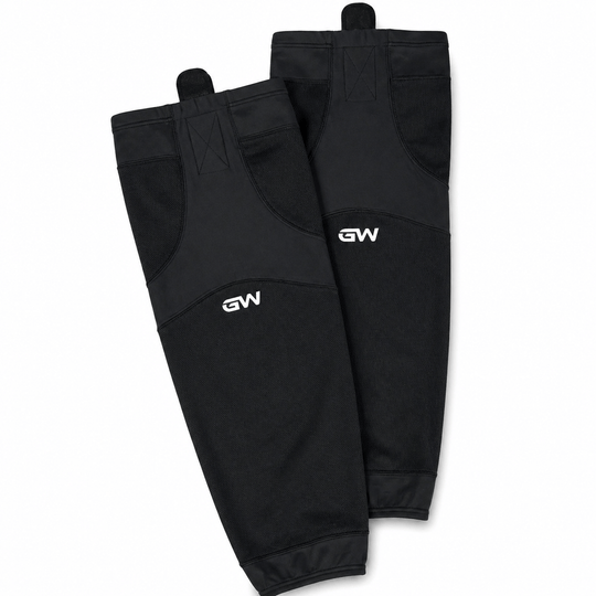 GameWear SK6500 Single Tone Practice Socks - Black 18" / Black - The Hockey Shop