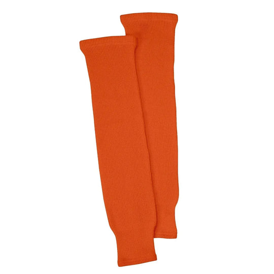 Orange Knit Hockey Socks Orange / SR 28" - The Hockey Shop