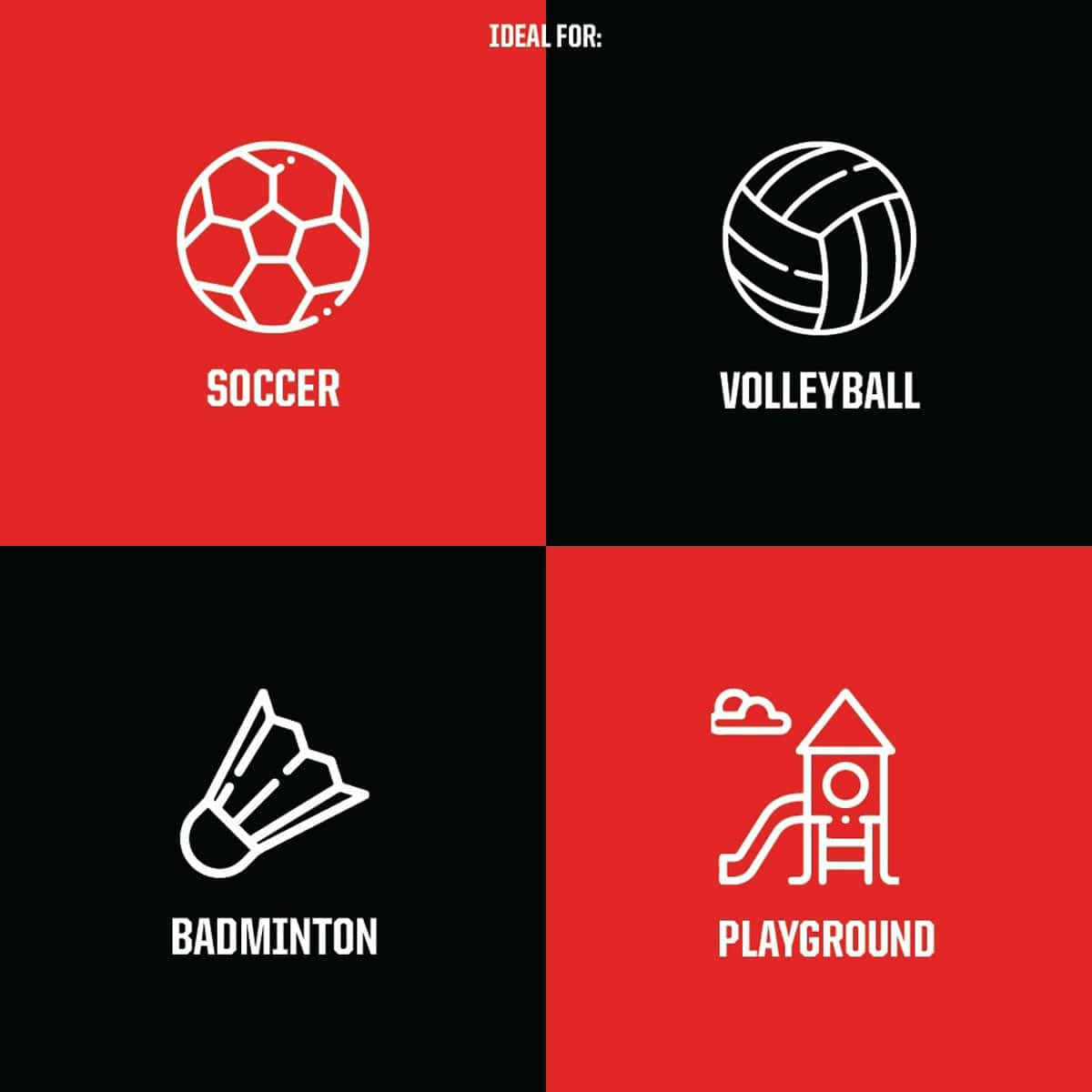 HockeyShot Multi-Sport Tiles - 24 Pack