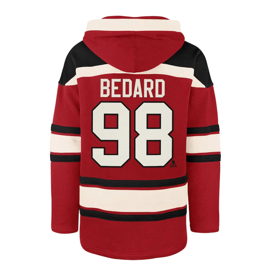 47 Brand NHLPA Lacer Fleece Mens Hoody - Chicago Blackhawks Connor