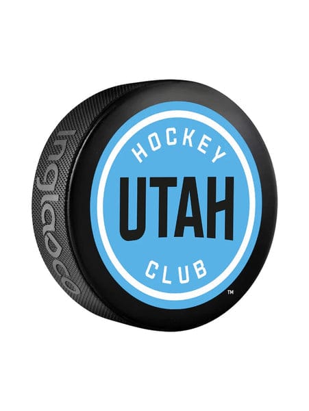 Inglasco NHL Basic Logo Hockey Puck - Utah Hockey Club - TheHockeyShop.com