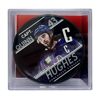 Inglasco NHL Captain Collection Hockey Puck In Cube - Vancouver Canucks - TheHockeyShop.com