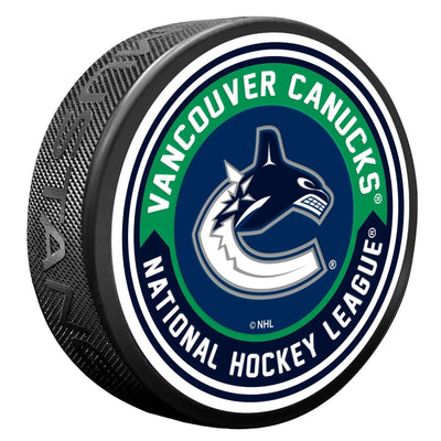 Mustang NHL Arrow Hockey Puck - Vancouver Canucks - TheHockeyShop.com