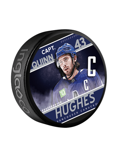 Inglasco NHL Captain Collection Hockey Puck In Cube - Vancouver Canucks - TheHockeyShop.com