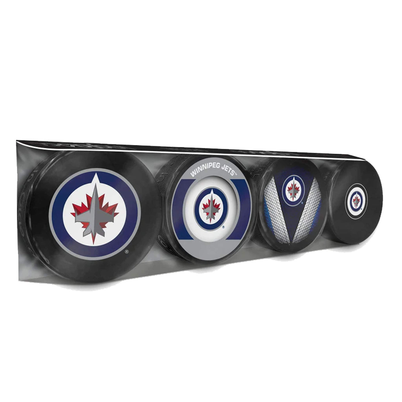 Winnipeg Jets Inglasco NHL Logo Hockey Puck (4 Pack) - The Hockey Shop Source For Sports